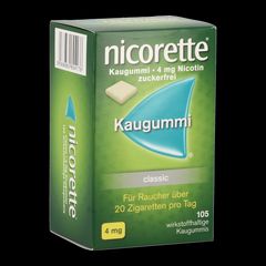 Nicorette Kaugummi 4mg ohne Geschmack - 105 Stück