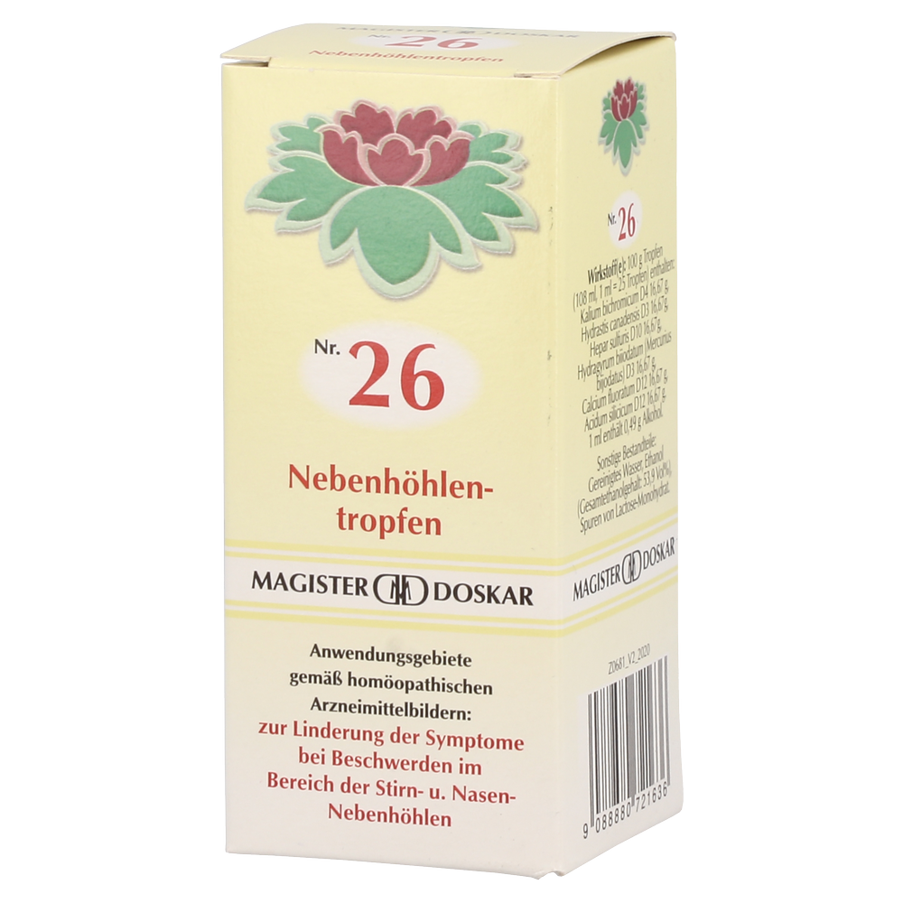 Doskar Tropfen Nr. 26 - Nebenhöhlentropfen - 50 Milliliter