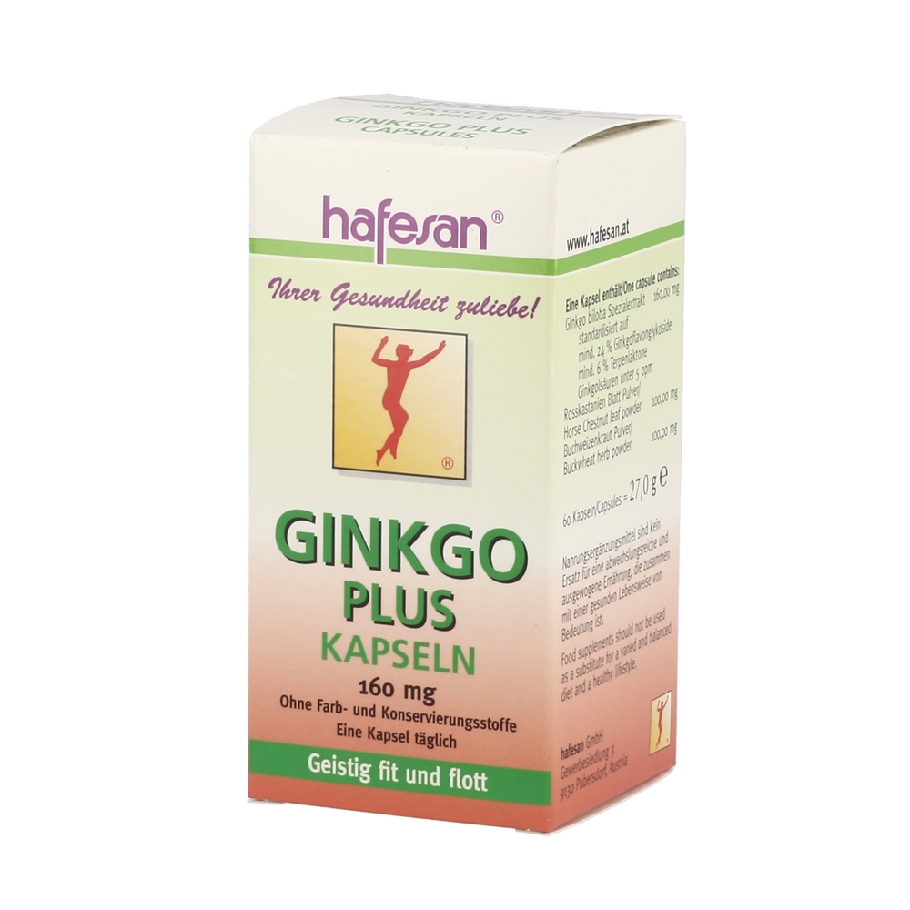 Hafesan Gingko plus Kapseln 60 Stück - 60 Stück