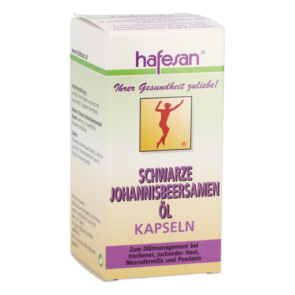 Hafesan Schwarzes Johannisbeeröl Kapseln 80 Stück - 80 Stück