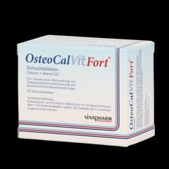 OsteoCalVitFort® Schlucktabletten 500mg Calcium + 10,25 µg Vitamin D3 - 60 Stück