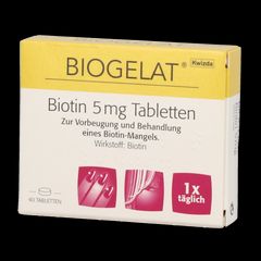 BIOGELAT BIOTIN 5 mg Tabletten - 40 Stück