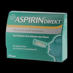 Aspirin® Direkt 500 mg Granulat - 20 Stück
