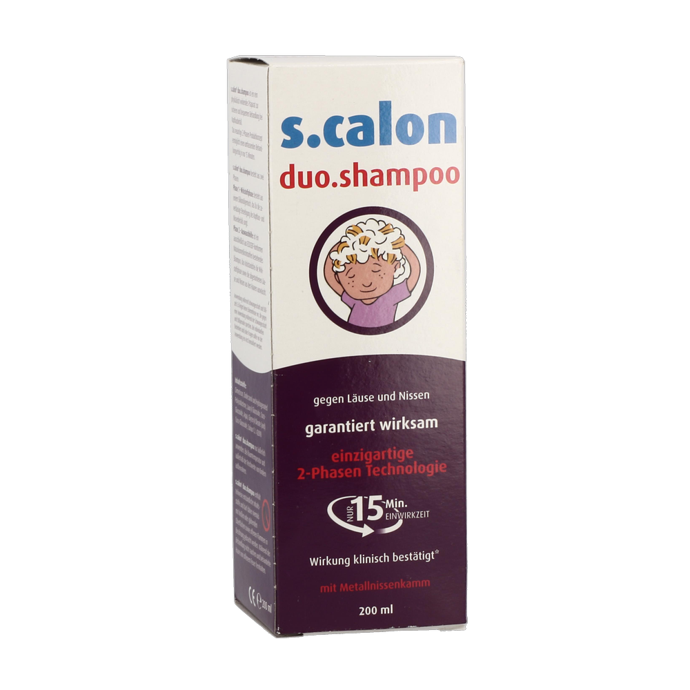 s.calon DUO Shampoo mit Nissenkamm - 200 Milliliter