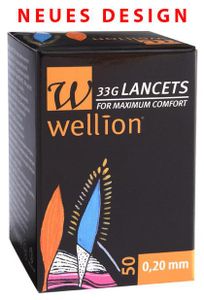 Wellion 33G Lanzetten - 100 Stück