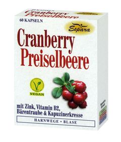 Espara Cranberry-Preiselbeere Kapseln - 60 Stück