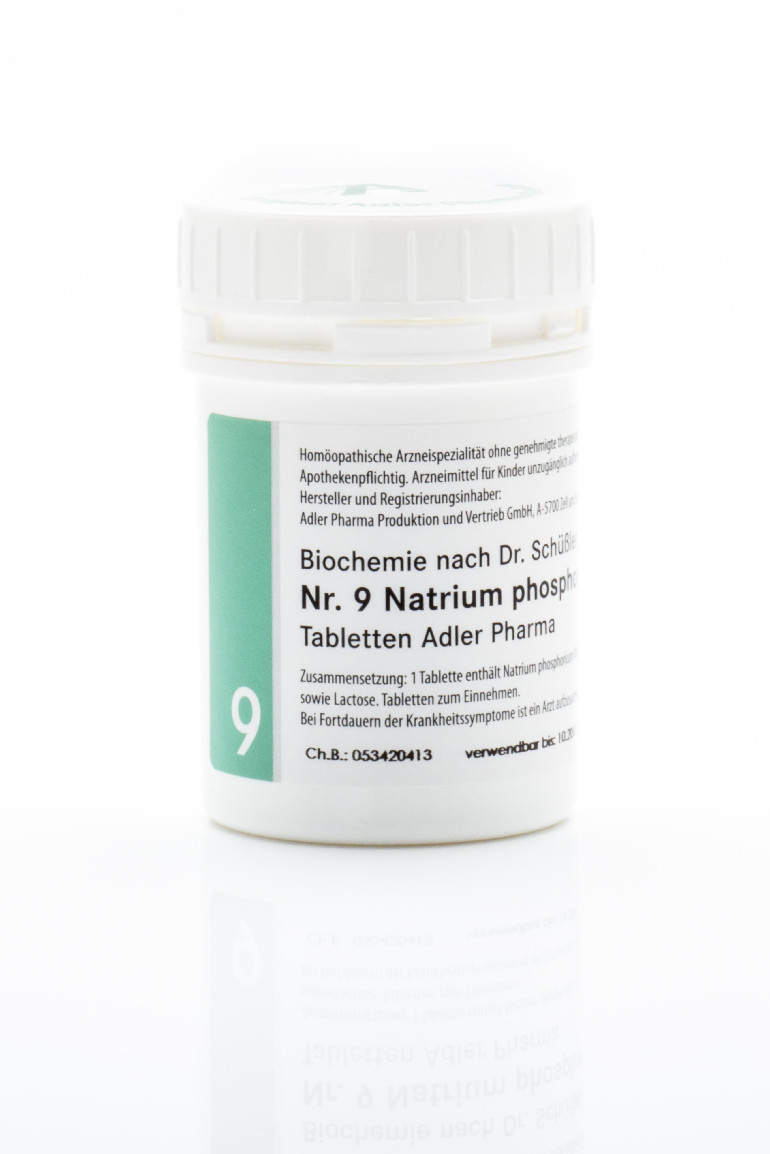 Schüßler Salz Adler Nr. 9 D6 Tabletten - 100 Gramm