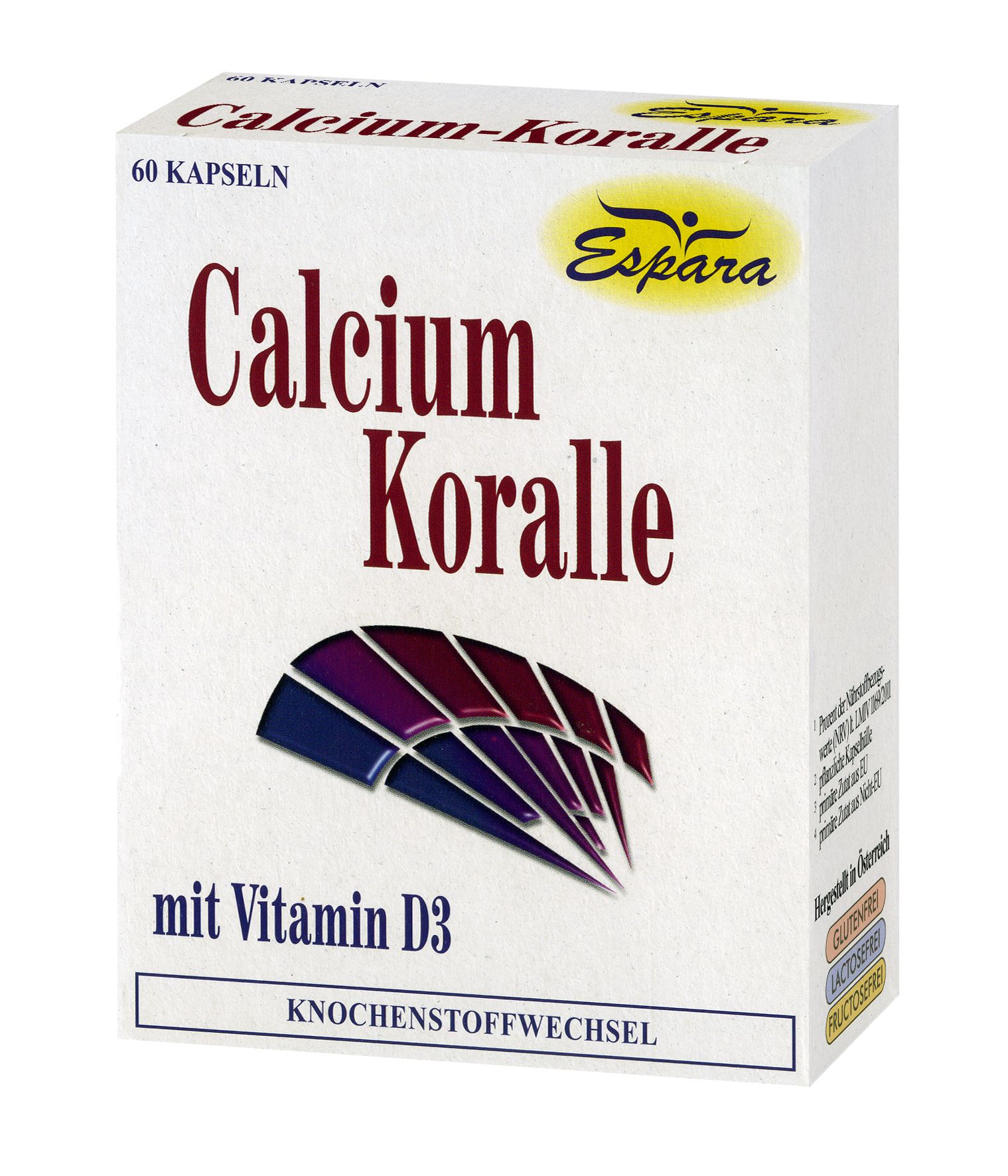 Espara Calcium-Korallen Kapseln - 60 Stück