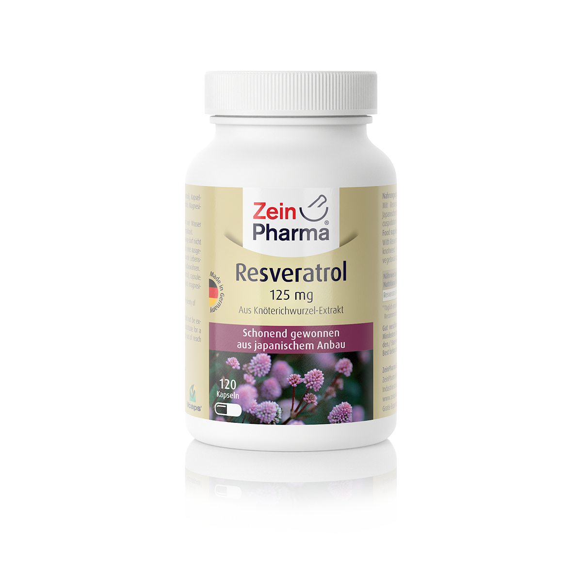 Zeinpharma Resveratrol 125 mg Kapseln - 120 Stück