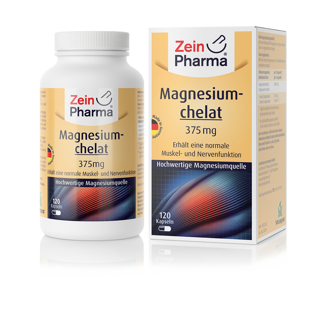 Zeinpharma Magnesium Chelat Kapseln - 120 Stück