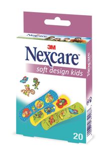 3M Nexcare Kinderpflaster Soft Kids Design - 20 Stück