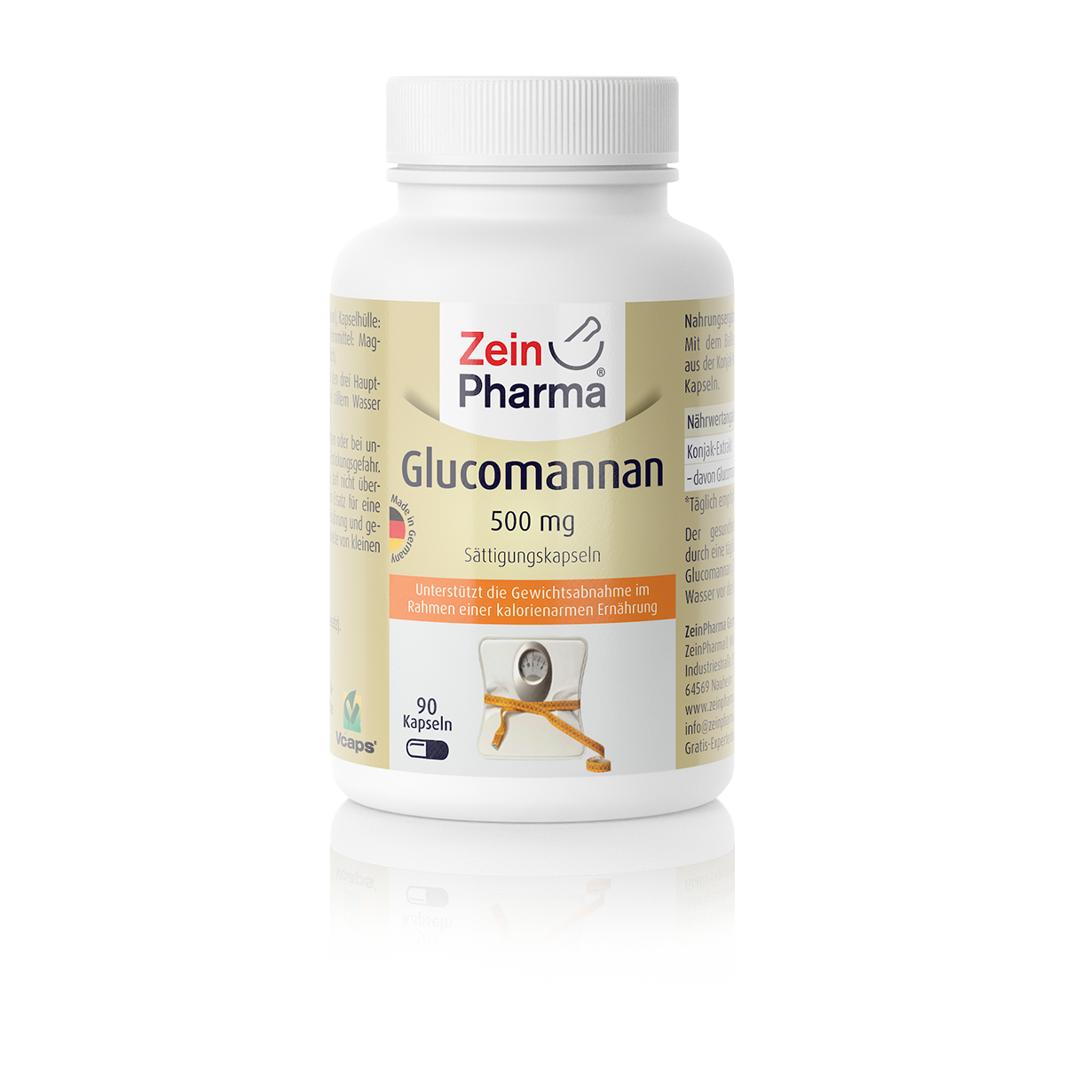 Zeinpharma Glucomannan Saettigungskapseln - 90 Stück