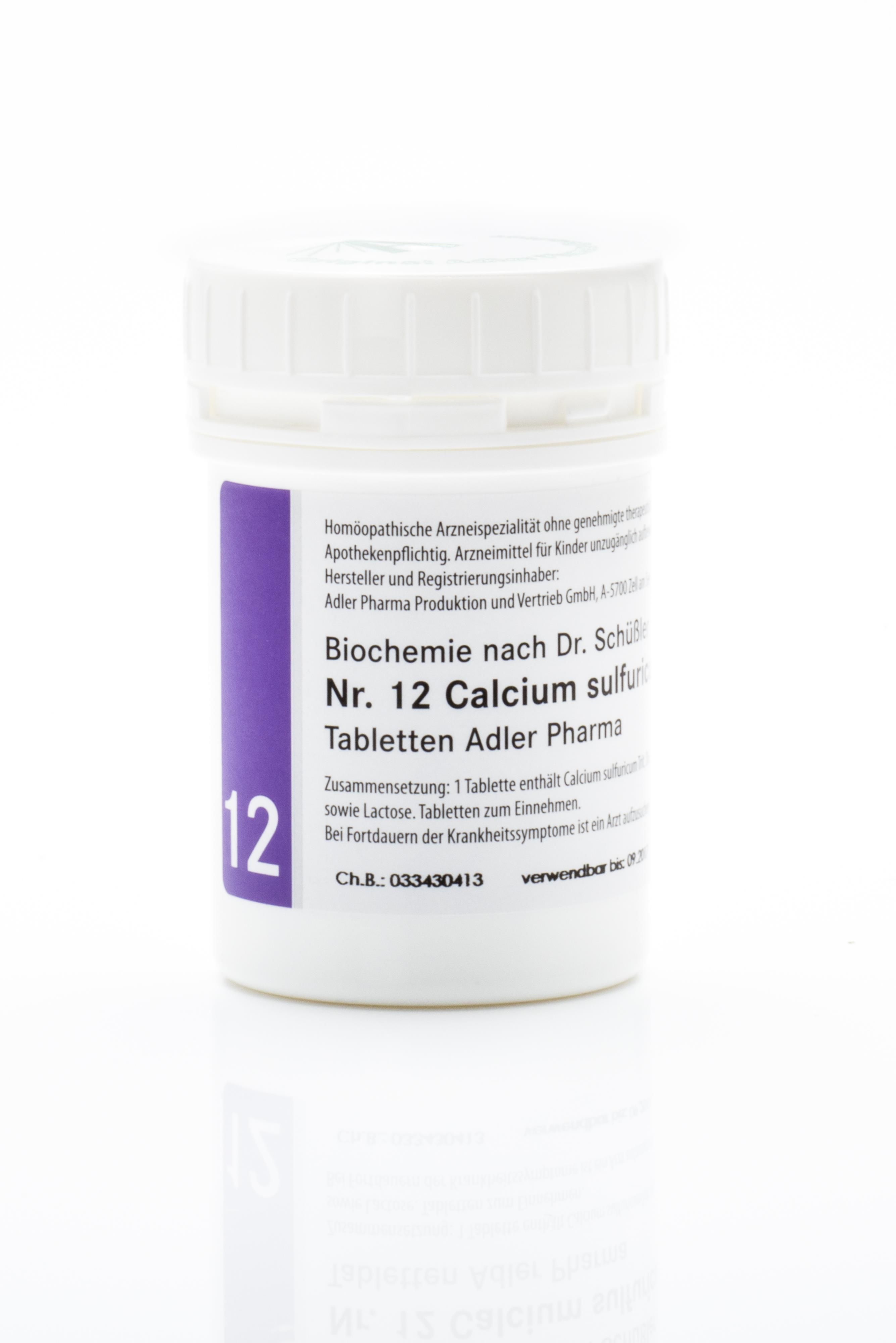 Schüßler Salz Adler Nr. 12 D6 Tabletten - 250 Gramm