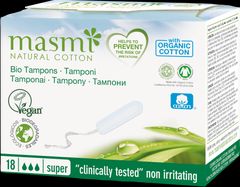 Masmi Organic Care - Bio Tampons Super - 18 Stück