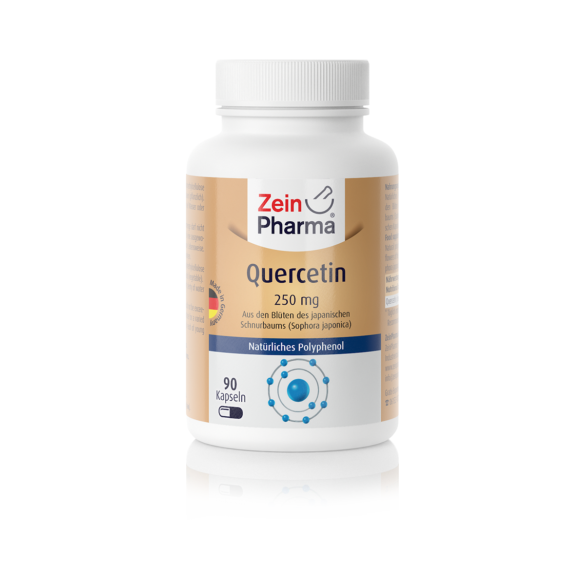 Zeinpharma Quercetin 250 mg Kapseln - 90 Stück