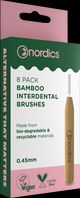 Nordics Öko Interdental Zahnbürste Bambus 0,45mm - 8 Stück